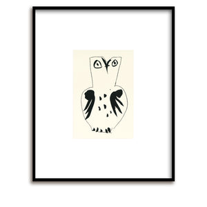 Screenprint / Picasso / Chouette / Vase Owl / 60 x 50 cm