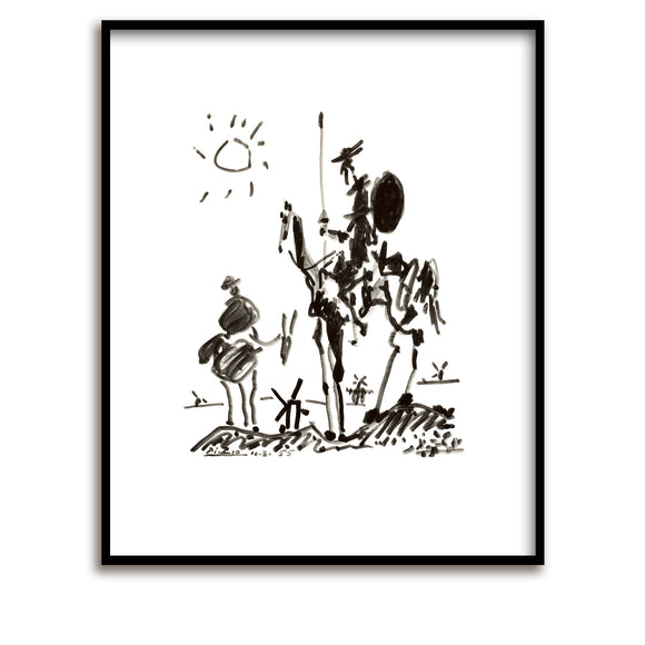 Affiche / Picasso / Don Quichotte / 60 x 80 cm