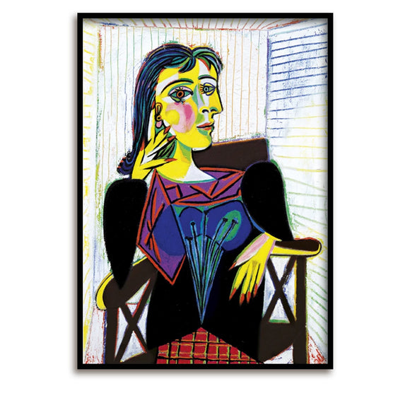 Art print / Picasso / Limited Edition / Portrait Dora Maar, 1937 / 6 colors / 60 x 80 cm