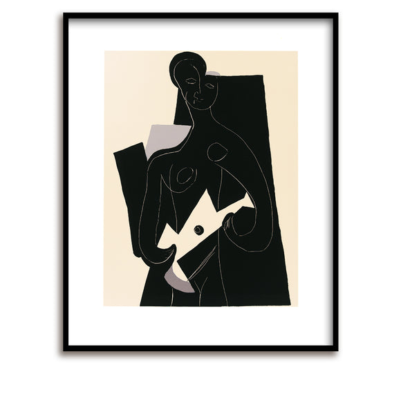 Sérigraphie / Picasso / Femme à la guitare / Femme à la guitare / 80 x 60 cm