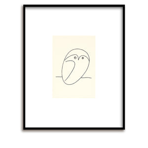 Screenprint / Picasso / Le Hibou / Owl / 60 x 50 cm