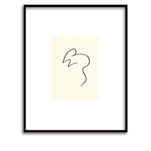 Siebdruck / Picasso / La Souris / Maus / 60 x 50 cm