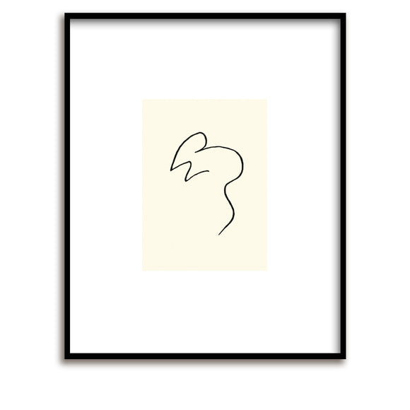 Sérigraphie / Picasso / La souris / Mouse / 60 x 50 cm