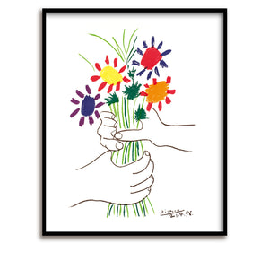 Plakat / Picasso / Le Bouquet de l'Amitié / 60 x 80 cm