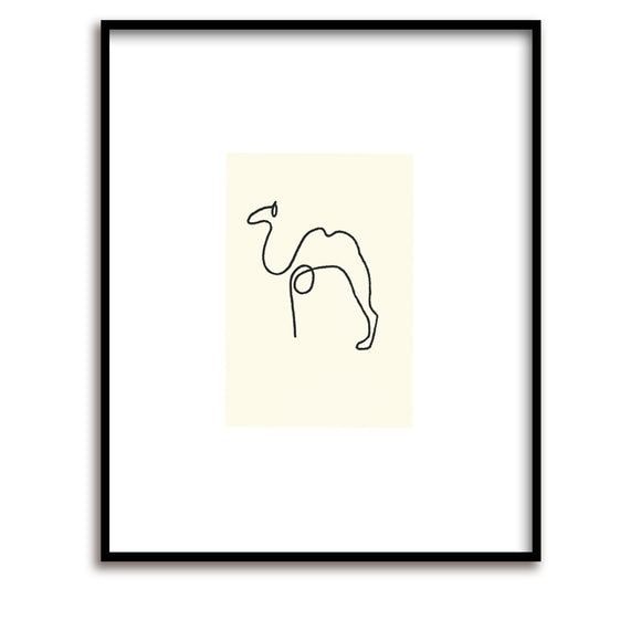 Sérigraphie / Picasso / Le Chameau / Chameau / 60 x 50 cm
