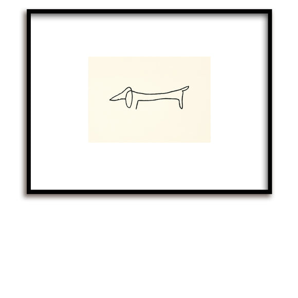 Sérigraphie / Picasso / Le Chien / Chien / 50 x 60 cm
