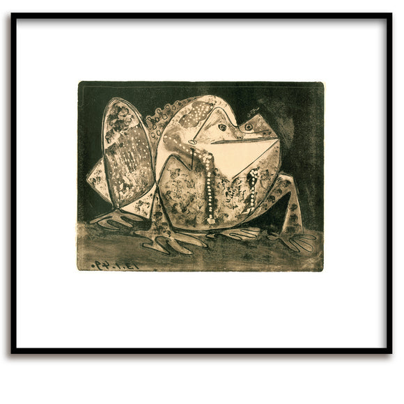 Sérigraphie / Picasso / Le Crapaud / Crapaud / 60 x 80 cm
