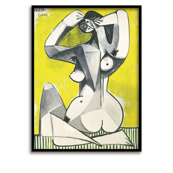 Tirage d'art / Picasso / Edition Limitée / Nu Accroupi, 1954 / 5 couleurs / 60 x 80 cm
