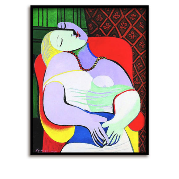 Art print / Picasso / Limited Edition / Le Rêve / The Dream, 1932 / 5 colors / 60 x 80 cm