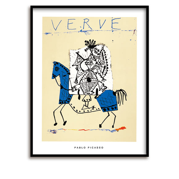 Siebdruck / Picasso / Cover für Verve / Ritter / 80 x 60 cm