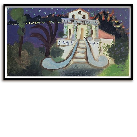 Affiche / Picasso / Villa Chêne-Roc à Juan-les-Pins, 1931 / 48 x 80 cm