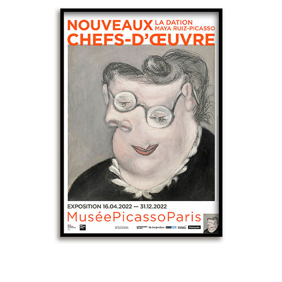 Affiche d'exposition / Picasso / Nouveaux Chefs d'oeuvre - La dation Maya Ruiz-Picasso / 40 x 60 cm