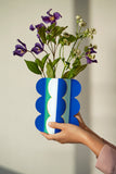 Vase en papier / Riviera Wave / grand / 26,5 x 29 cm