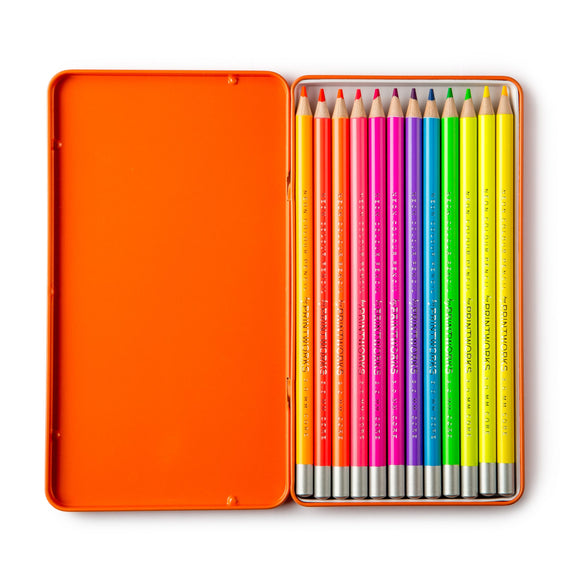 Crayons de couleur / Printworks / NEON / lot de 12