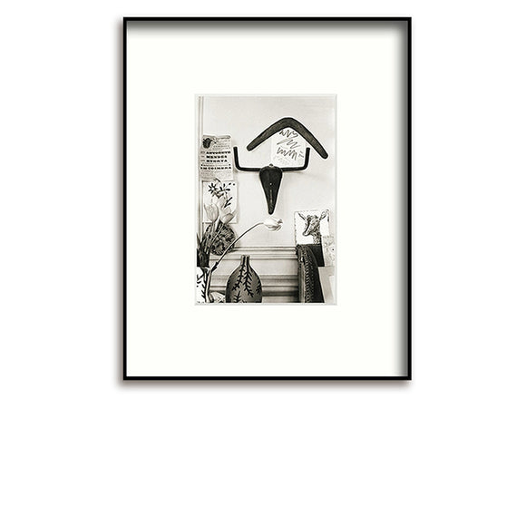 Postcard / with passepartout / David Douglas Duncan / Sculpture Tête de taureau / 24 x 30 cm