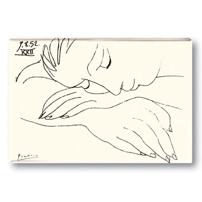Aimant / Picasso / Femme endormie / 79 x 54 mm