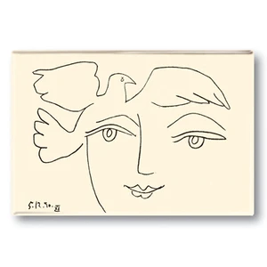 Aimant / Picasso / Visage de Paix / 79 x 54 mm