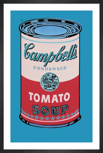Tirage d'art / Andy Warhol / Campell's Soup Can (1965) / rose &amp; rouge / 100 x 60 cm