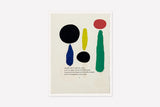 Ohrringe / Miró / Parler Seul /  24K vergoldet / blau / 4,5 x 2,2 cm / Joidart