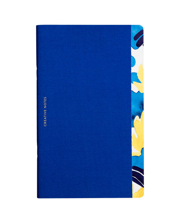 Notizbuch / Liguria / blau / kariert / 13 x 21 cm