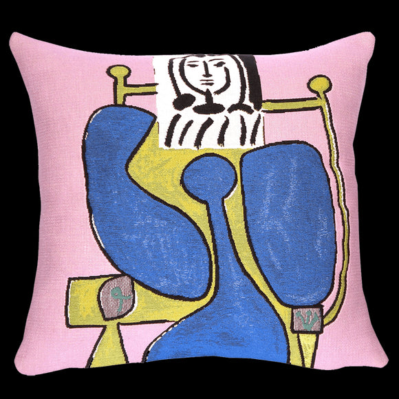 Cushion cover / Picasso / Femme assise à la robe bleue II (1949) / 45 x 45 cm