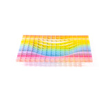 Tray / Gravity spectrum / lacquered steel / 20 x 20 x 2.5 cm