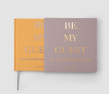Guest book / Be My Guest / beige &amp; yellow / 23 x 23.5 x 2.4 cm 