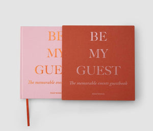 Livre d'or / Be My Guest / rouille &amp; rose / 23 x 23,5 x 2,4 cm 