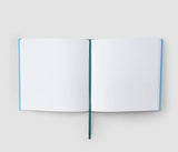 Guest book / Be My Guest / green &amp; light blue / 23 x 23.5 x 2.4 cm 