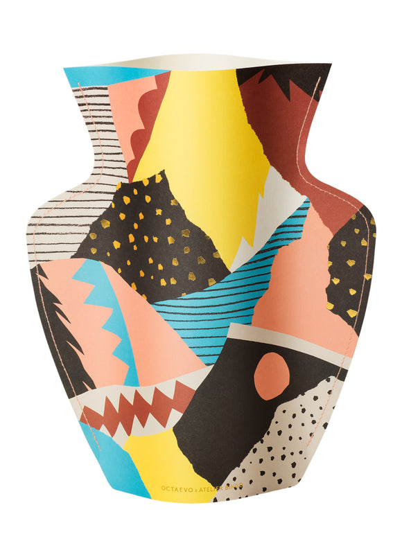Paper vase / amphora / 26.5 x 29 cm