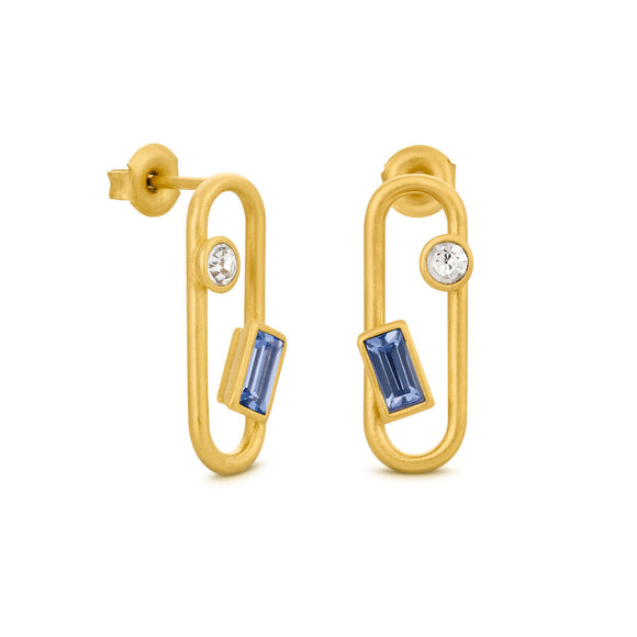 Earrings / MEDES / 24K gold plated / small / 2 cm / Joidart
