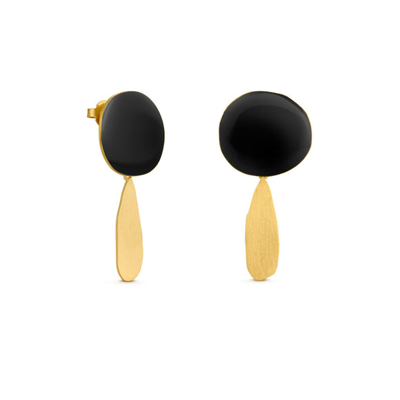 Earrings / Miró / Parler Seul / 24K gold plated / 4.5 x 2.2 cm / Joidart