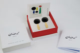 Boucles d'oreilles / Miró / Parler Seul / Plaqué or 24K / 4,5 x 2,2 cm / Joidart