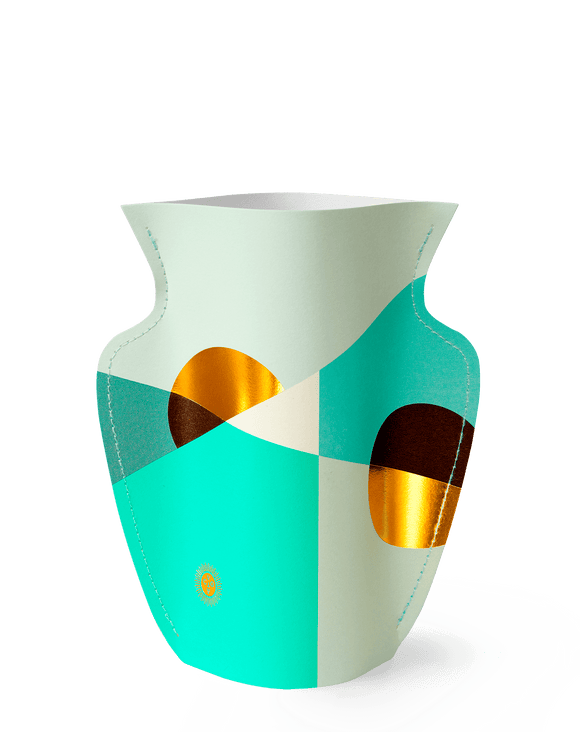 Paper vase / small / with gift card / 16.8 x 16.8 cm