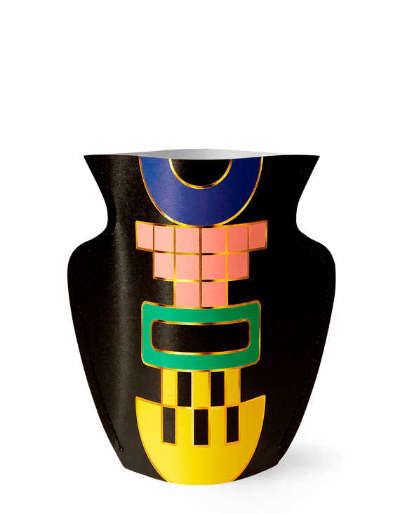 Paper vase / small / with gift card / 16.8 x 16.8 cm