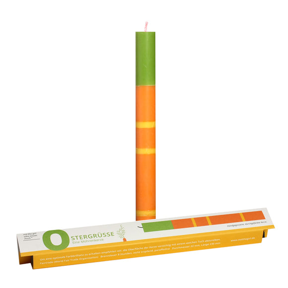 Candle / carrot / orange / 230 mm, ø 22 mm