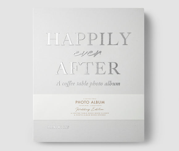 Hochzeits-Fotoalbum / Happily Ever After / elfenbein / 21 x 28 cm