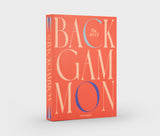 Backgammon / Classique / bleu rouille / 22 x 30,5 x 4,5 cm 