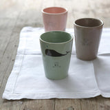 Children's mug / WHALE / Stoneware / pink / 9 cm / 200 ml 