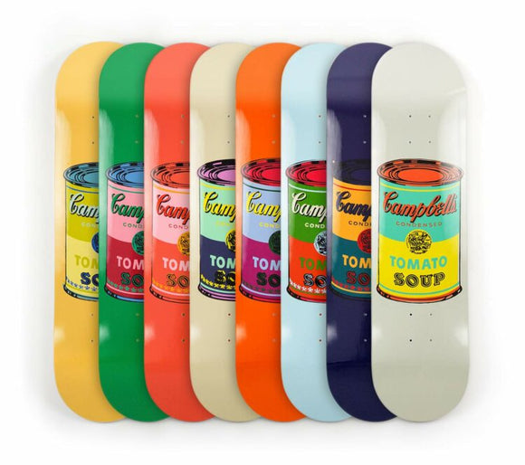 Planche à roulettes / Lot de 8 / Campbell's Soup Can / Andy Warhol 