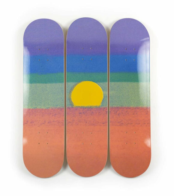 Skateboard / lot de 3 / Sunset / Andy Warhol / orange 