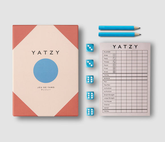 Yatzy / Play / beige-rust / 11.5 x 16 x 4.2 cm 